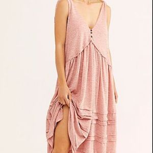 Free people bay breeze maxi dress-Burgundy